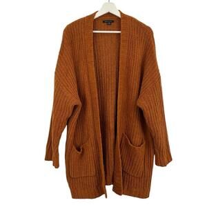 American Eagle Women’s Burnt Orange Open Front Cardigan Size L/XL